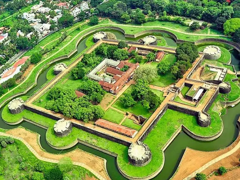 Palakkad Fort and Paddy Fields