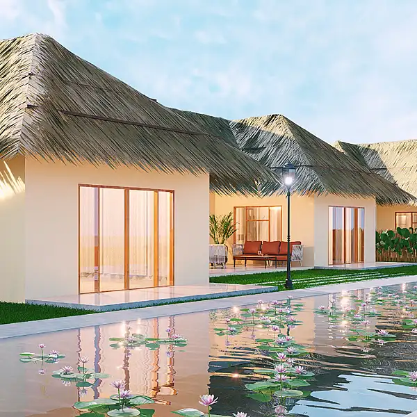 Water Edge Villa Deck